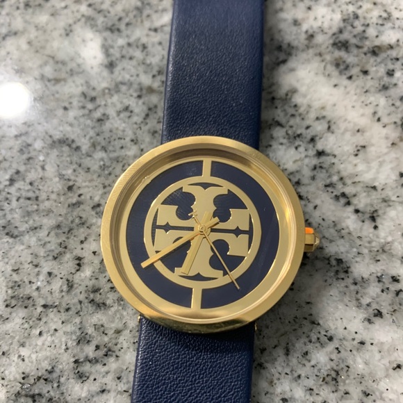 Tory Burch Accessories - Tory Burch Reva Watch - Navy Blue/Gold  retail$225